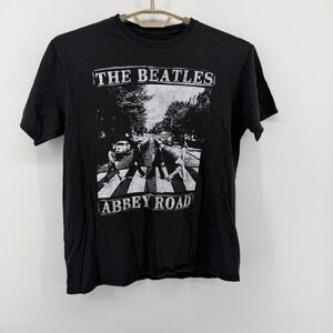 The Beatles Abbey Road Graphic T-Shirt Mens Large Black Cotton 2018 Apple Corps